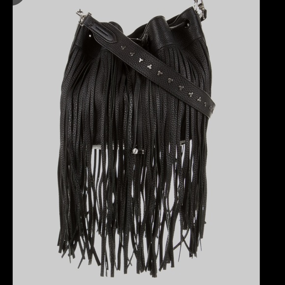 Bally leather fringe bucket bag - Picture 1 of 4